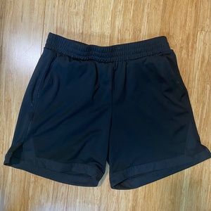 Black athletic shorts